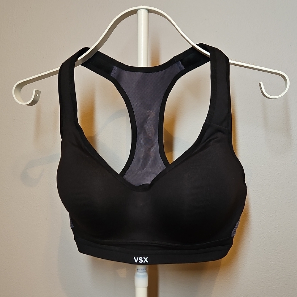 VSX Black Sports Bra Racer Back